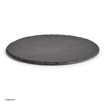 Servierplatte rund Schiefer