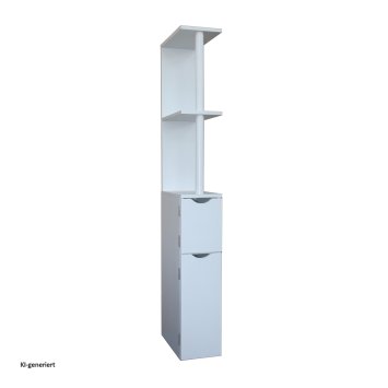 Raumteilerregal 118 cm Thekla Weiß