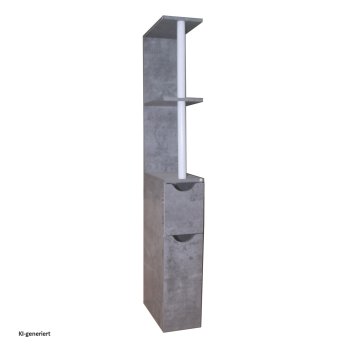 Raumteilerregal 118 cm Thekla Beton