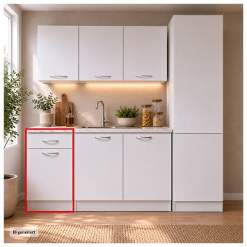 Küchenunterschrank Jenna Weiß 40 cm