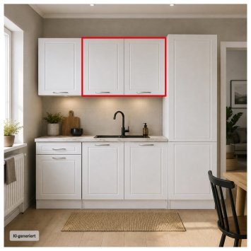 Küchenhängeschrank Jenna Country Weiß 80 cm