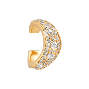 Ear Cuff 925 Sterling Silber vergoldet Golden Spark I