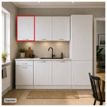 Küchenhängeschrank Jenna Country Weiß 40 cm