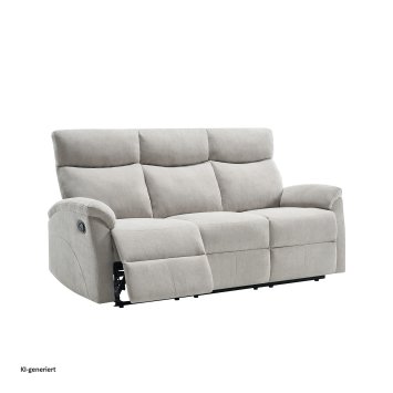 Sofagarnitur mit Relaxfunktion Koba Grau