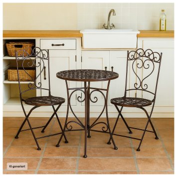 Essgruppe 3-teilig Curly Braun