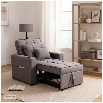 Relaxsessel Maritta Dunkelgrau
