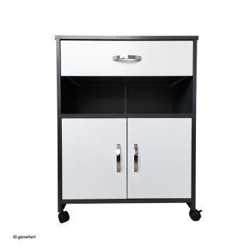 Küchenschrank Grau/Weiß Blanca
