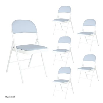 Klappstühle 6er Set Wedigo Grau