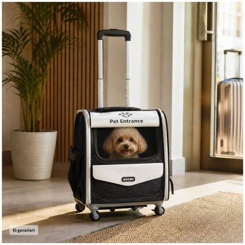 Haustier Transporttasche Trolley Rucksack Hund Katze