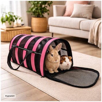 Haustiertragetasche Hund Katze Transporttasche mit Schultergurt