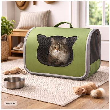 Katzentransporttasche mit Sichtfenster Transporttasche Katze