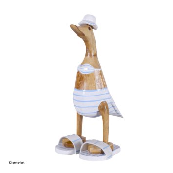Dekoente Bikini-Quakini aus Holz 25 cm Maritime Sommer Dekoration
