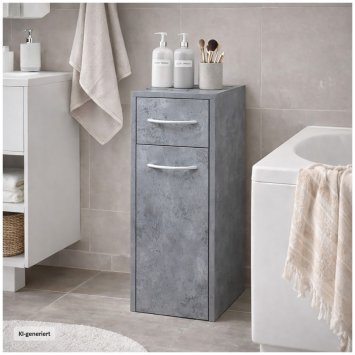 Mehrzweckschrank schmal Thekla Beton