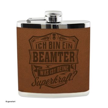 Echter Kerl Flachmann Beamter