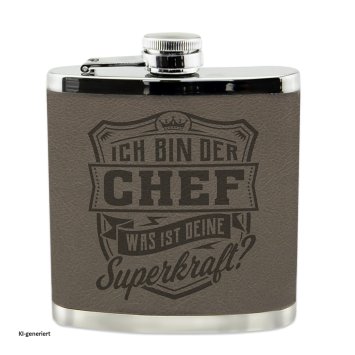 Echter Kerl Flachmann Chef