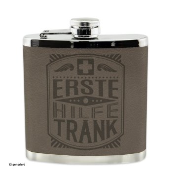 Echter Kerl Flachmann Erste Hilfe