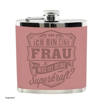 Echter Kerl Flachmann Frau