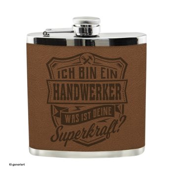 Echter Kerl Flachmann Handwerker