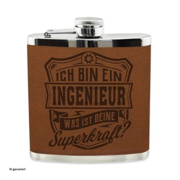 Echter Kerl Flachmann Ingenieur