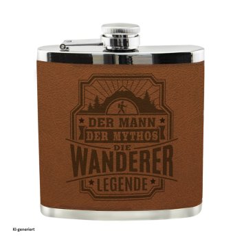 Echter Kerl Flachmann Wanderer