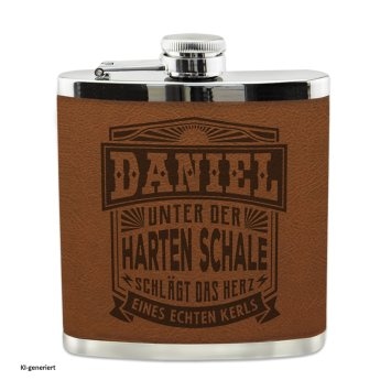 Echter Kerl Flachmann Daniel