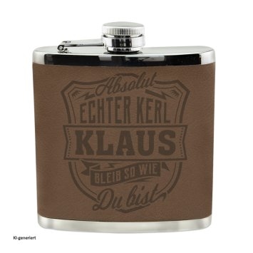 Echter Kerl Flachmann Klaus