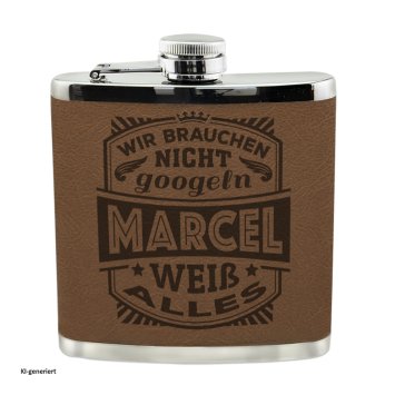 Echter Kerl Flachmann Marcel
