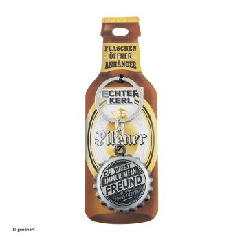 Echter Kerl Flaschenöffner Freund