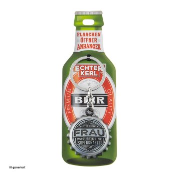 Echter Kerl Flaschenöffner Frau