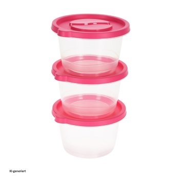 Vorratsdosen-Set, 3-teilig pink