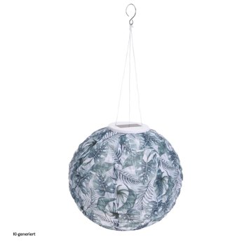 Solarlampe Blattmuster