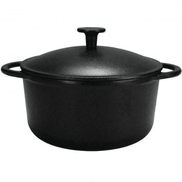 Krüger Fleischtopf Gusseisen Serie Rustica Emailleversiegelt 24cm