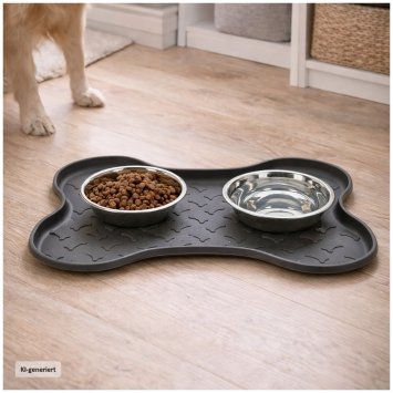 Tier-Futternapf, 2er Set Knochen