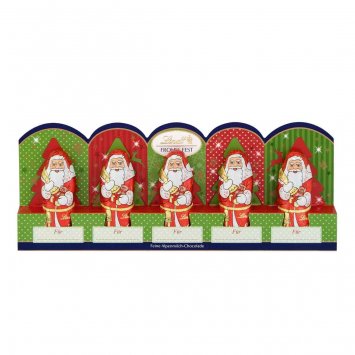 Lindt Mini Weihnachtsmänner mit Perforation Milch 50g 5er Pack