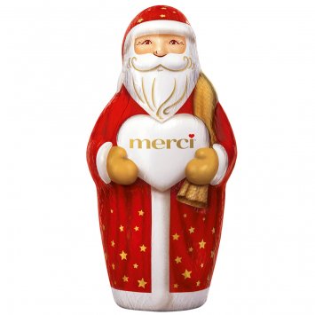 Merci Weihnachtsmann aus zartschmelzende Edle Vollmilchschokolade 60g