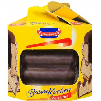 KuchenMeister Baumkuchen mit Zartbitterschokolade und Marzipan 300g