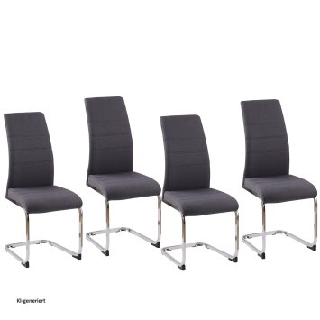 Schwingstuhl SallyC Grau 4er