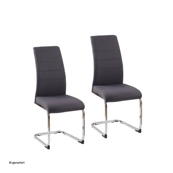 Schwingstuhl SallyC Grau 2er