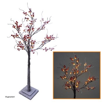 LED-Baum mit roten Beeren