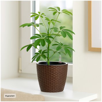 Blumentopf Nessa Hydro 21,5 cm Braun