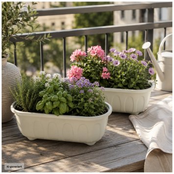 Blumenkasten Nessa Pastell 2er-Set