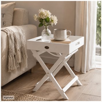 Holztisch mit abnehmbarem Tablett Mini