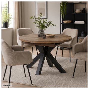 Ausziehtisch 110 - 150 cm amerikanische Eiche Adeel