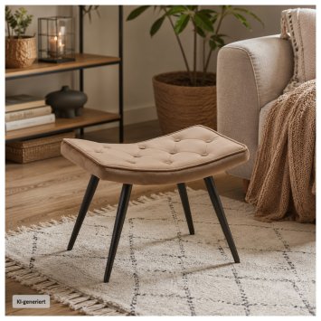Hocker Freya Velvet Braun