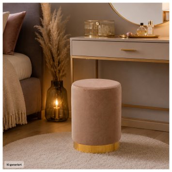 Hocker Reese Velvet Braun