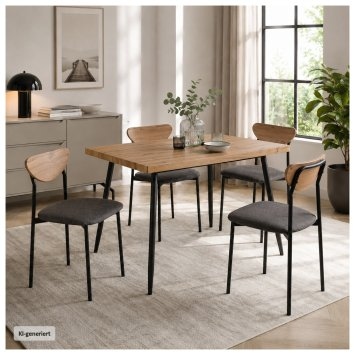 Tischgruppe Enrico 5-teilig Artisaneiche