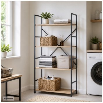 Standregal Elio 4 Ebenen Industrie-Design