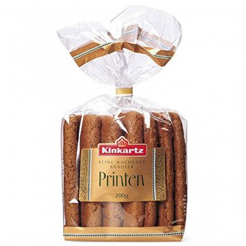 Kinkartz Aachener Kräuterprinten Lebkuchen mit Stückchen 200g 5er Pack