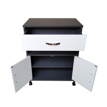 Küchenschrank Grau/Weiß Blanca