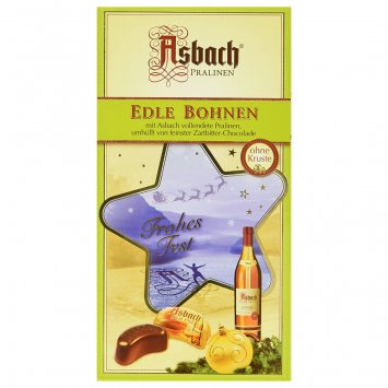 Asbach Weinbrand Bohnen ohne Kruste Zartbitter Pralinen 200g